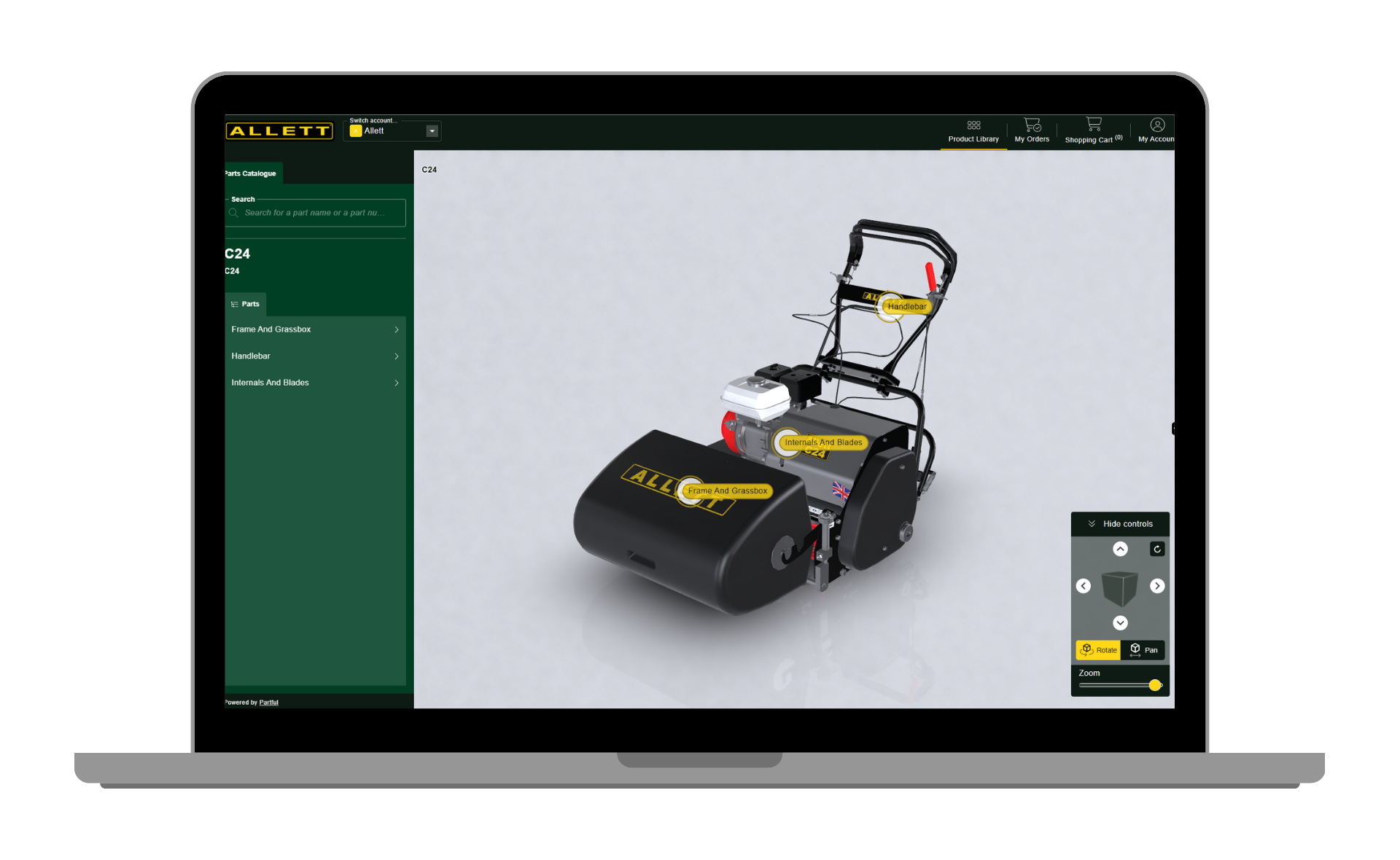 Allett Platform Mockup